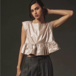 Anthropologie Metallic Bubble Tank